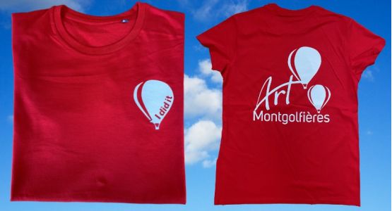 T-shirt-rouge-art-montgolfieres